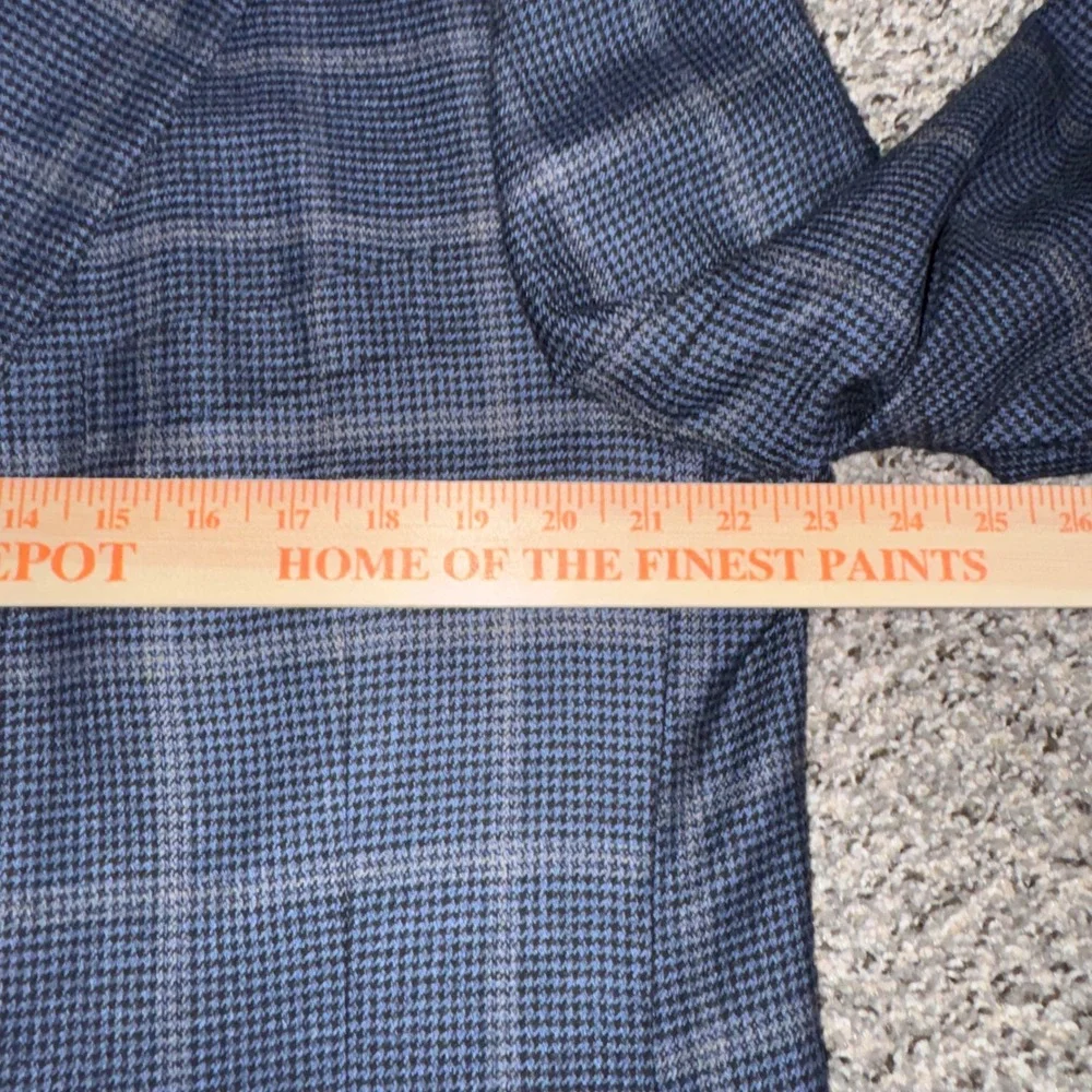 Napoli di Nordstrom Loro Piana 46L Cashmere Blazer‎ Blue Plaid Sport Coat  Mens